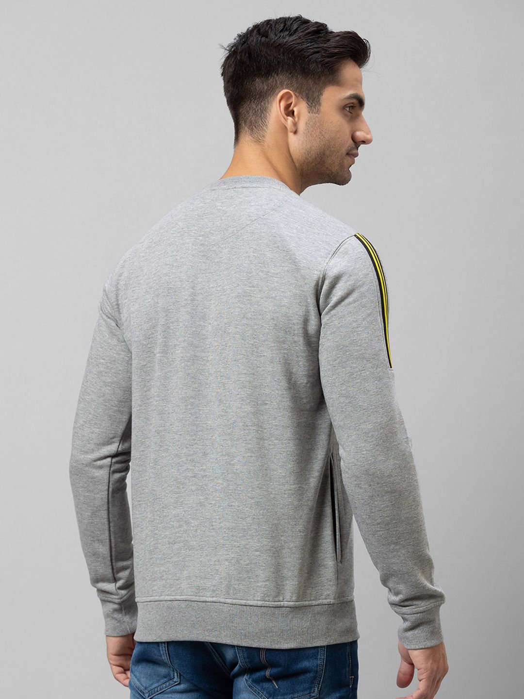 Being Human Men Grey Printed Sweatshirt