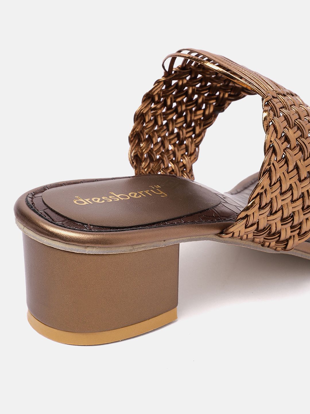 DressBerry Woven Design Block Heels