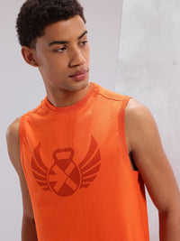 HRX by Hrithik Roshan Brand Logo Printed Training T-shirt