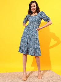 STREET 9 Floral Georgette A-Line Dress