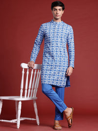Anouk Printed Regular Pure Cotton Kurta with Trousers