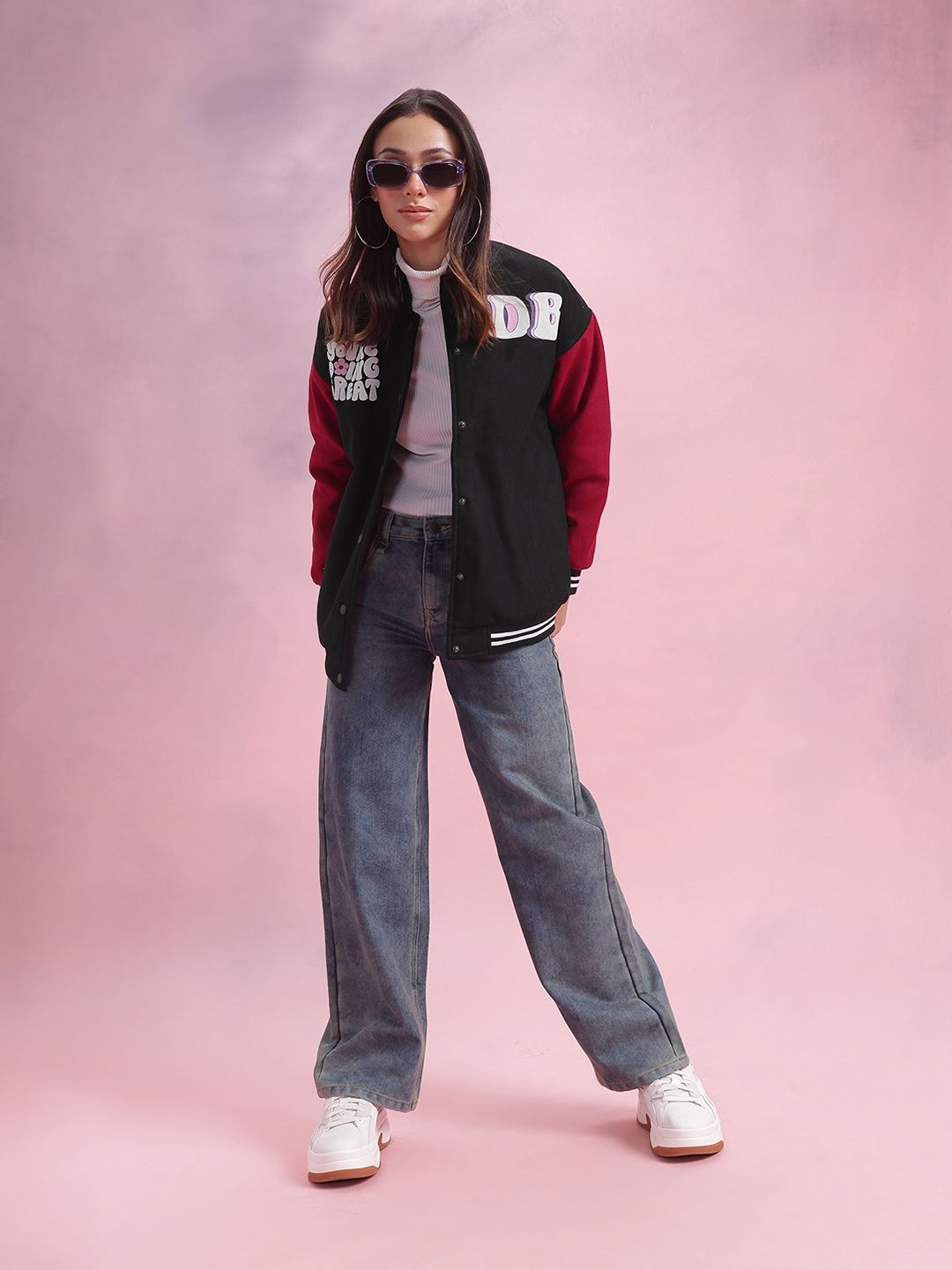 DressBerry Printed Bomber Jacket