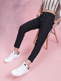 DressBerry Women Mid-Rise Stretchable Mom Fit Jeans