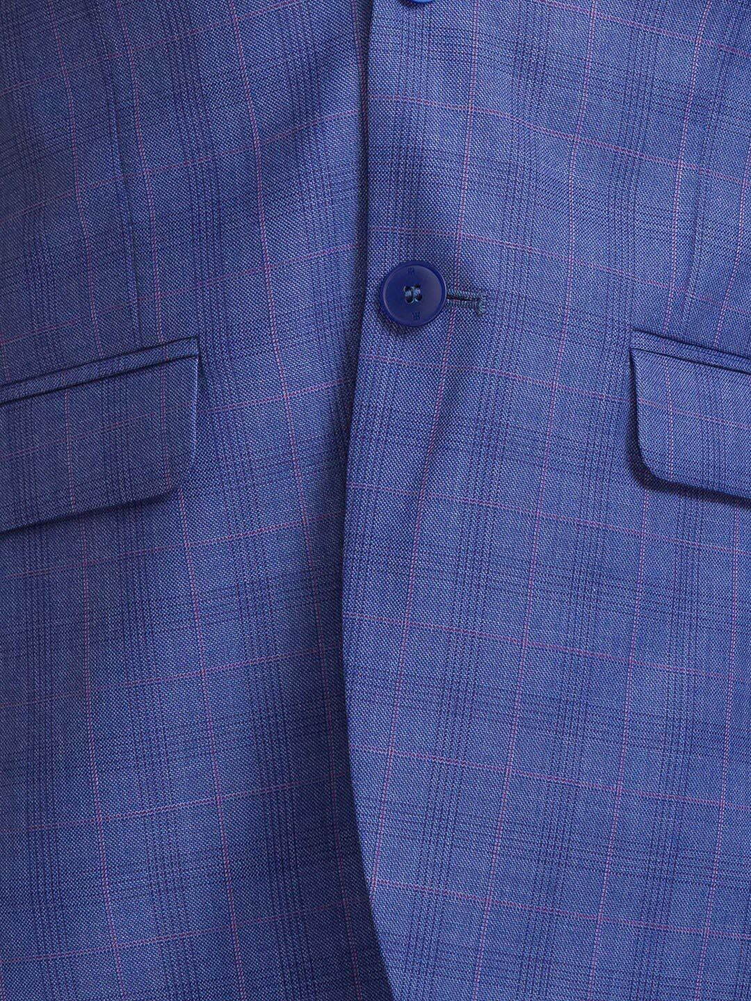 Raymond Men Checked Single Breasted Two Piece Formal Suit