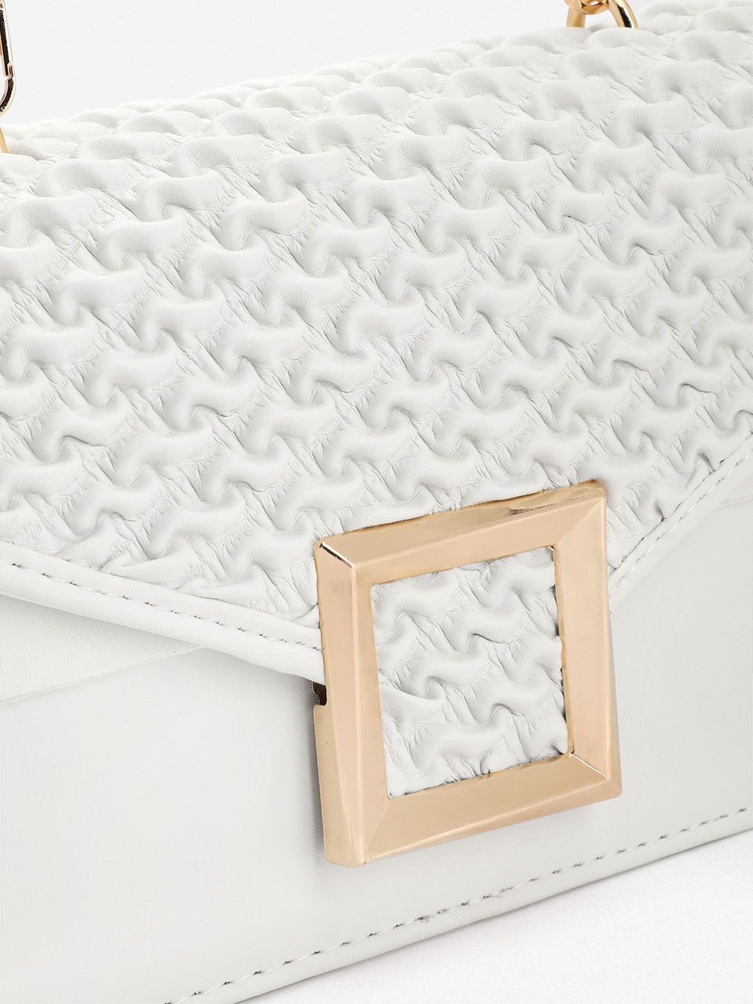 DressBerry Textured Structured Satchel