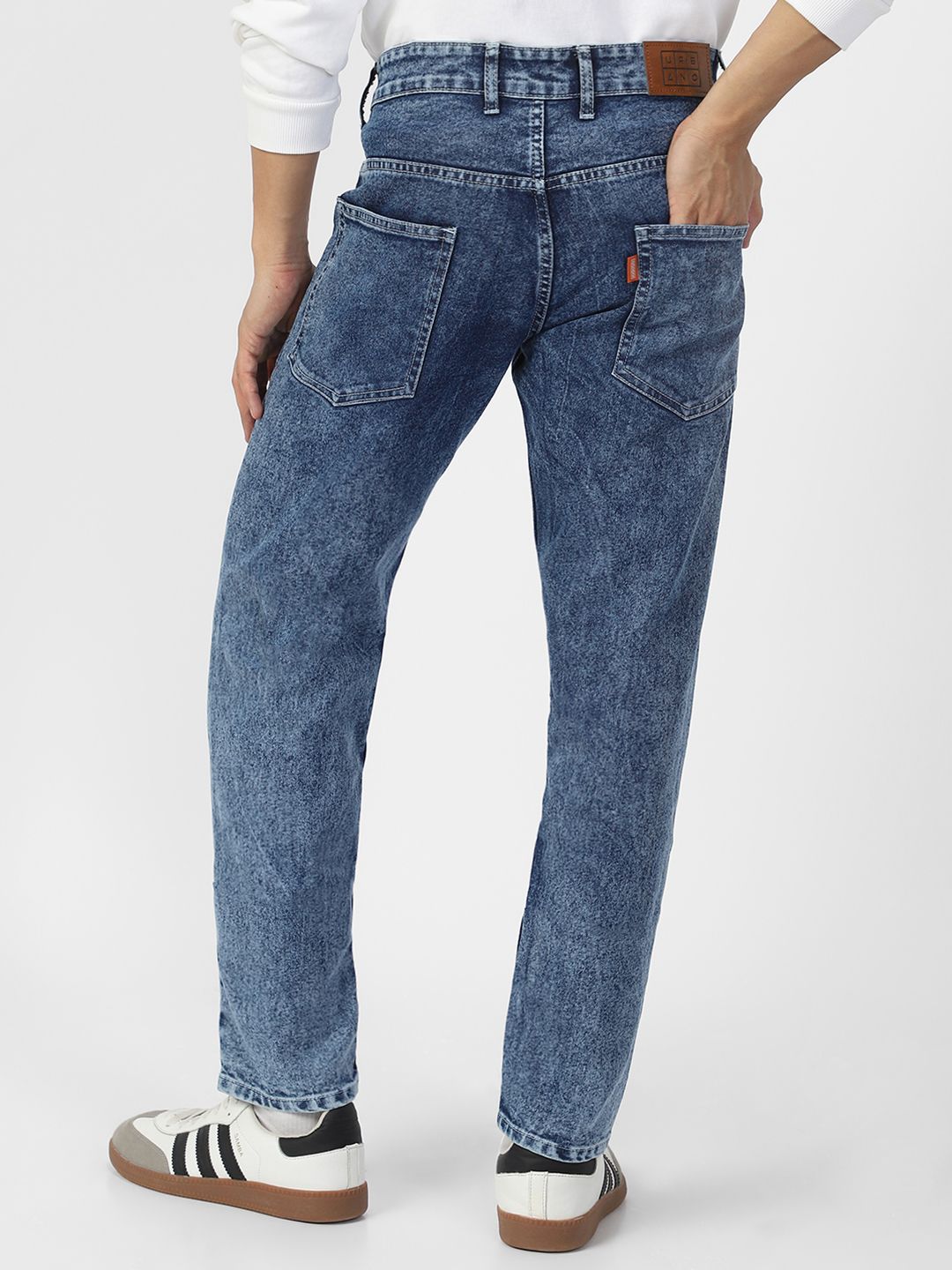 Urbano Fashion Men Heavy Fade Stretchable Jeans