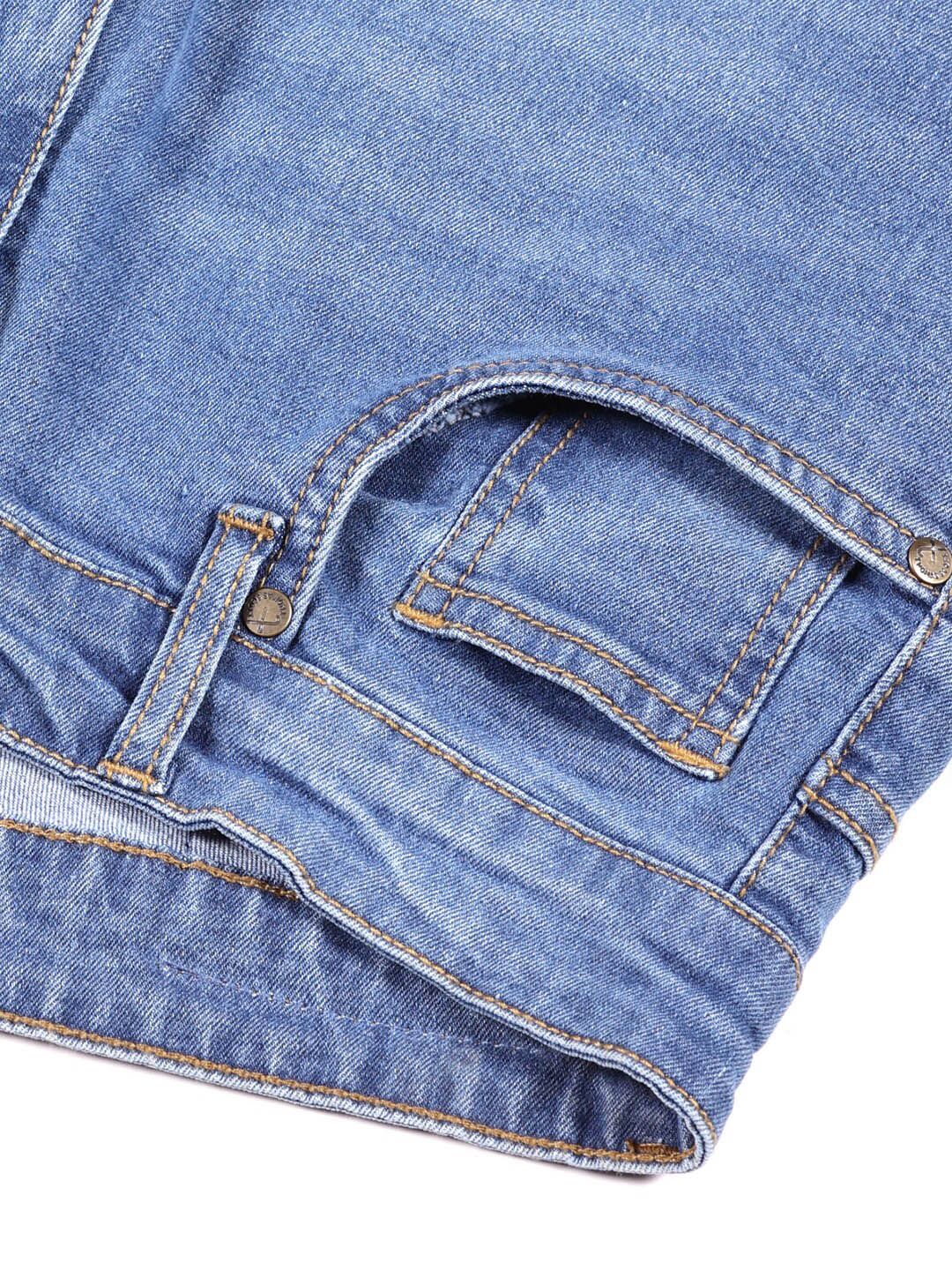 Thomas Scott Men Smart Bootcut Light Fade Stretchable Jeans