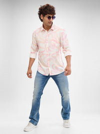 SPYKAR Men Slim Fit Abstract Printed Casual Shirt