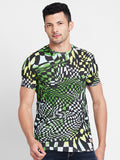 Being Human Abstract Printed Round Neck T-shirt