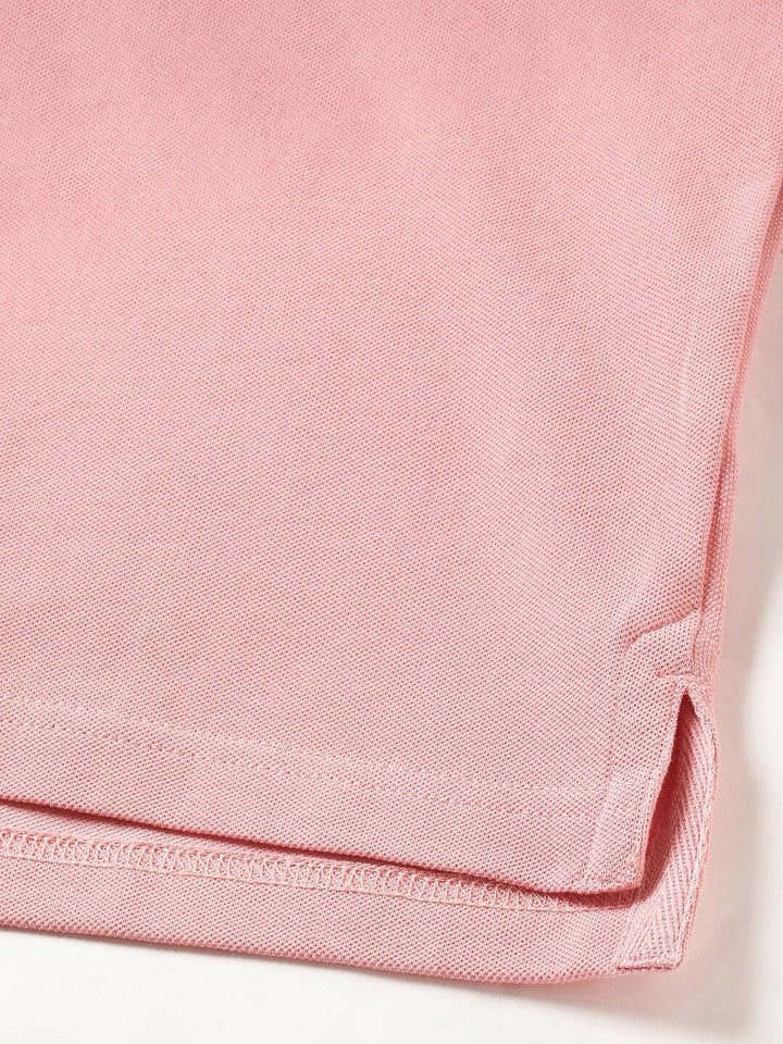 THE BEAR HOUSE Men Solid Slim Fit Cotton Polo Collar T-Shirt