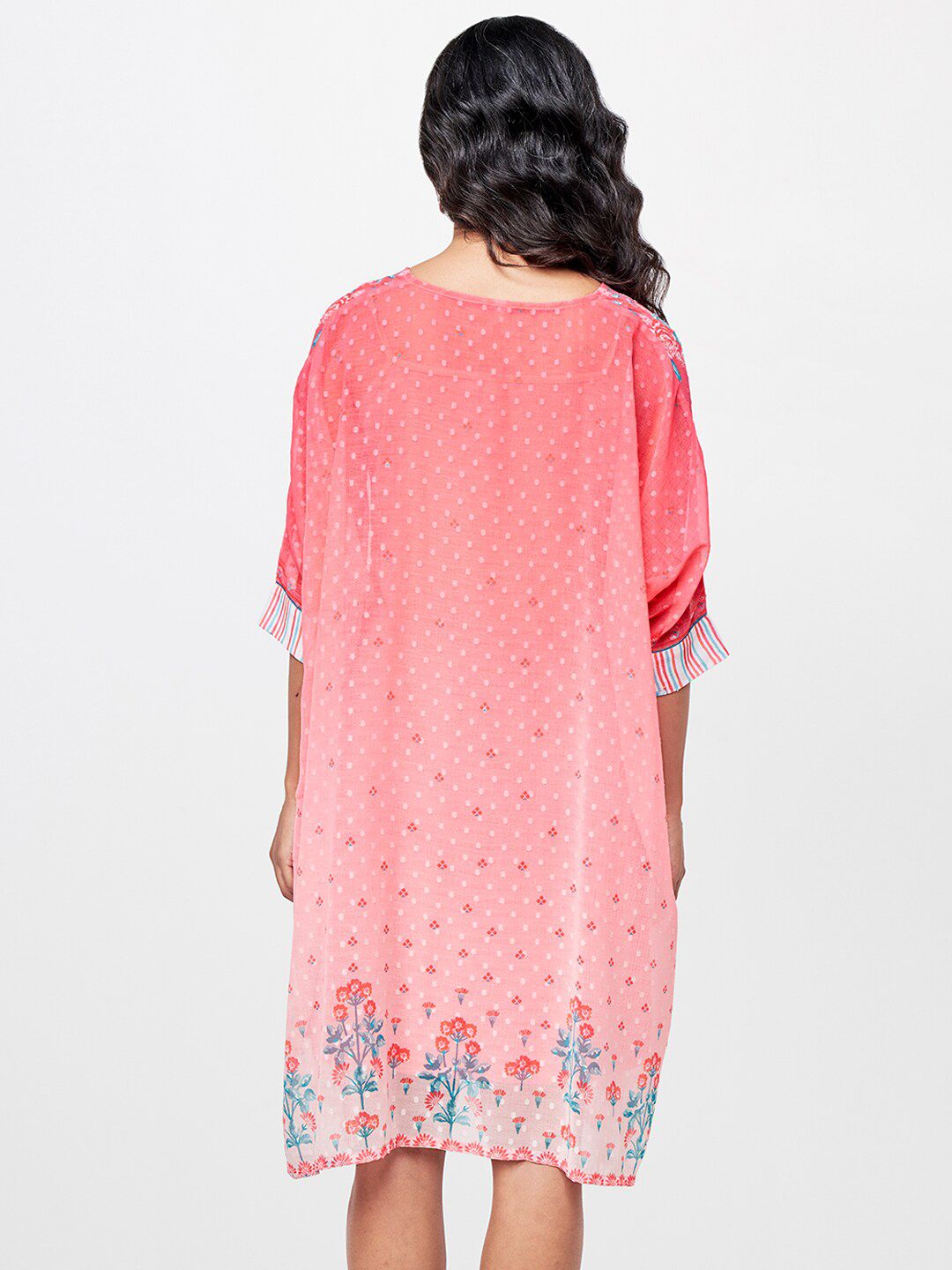Global Desi V-Neck Printed Dress
