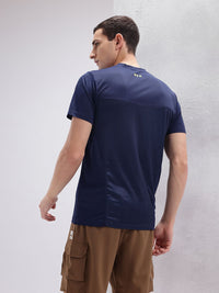 HRX by Hrithik Roshan Men Striped Rapid Dry Training T-shirt