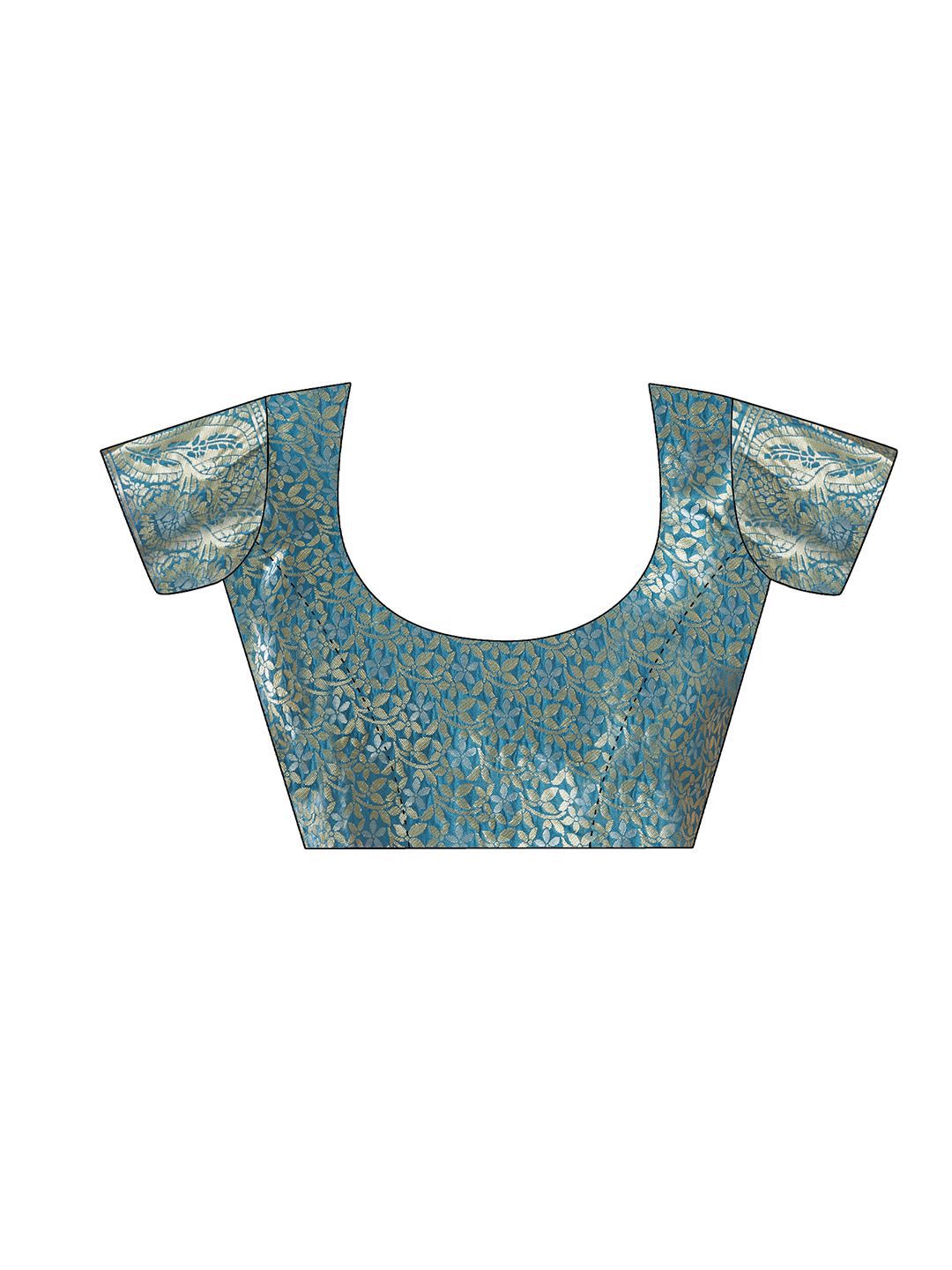 KALINI Woven Design Ethnic Motifs Zari Banarasi Saree