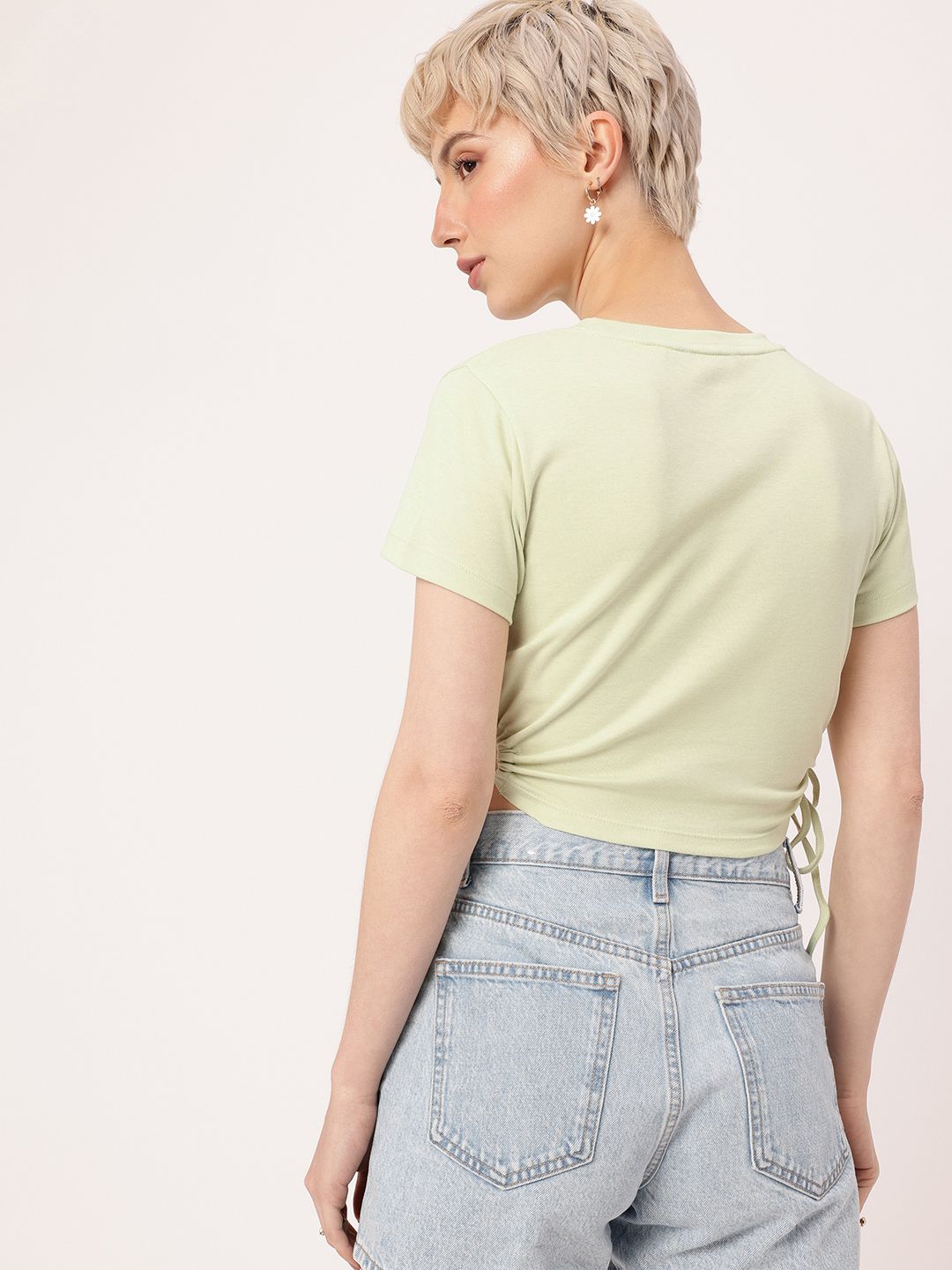 DressBerry Beach Babe Breeze Cut-Out Crop Top