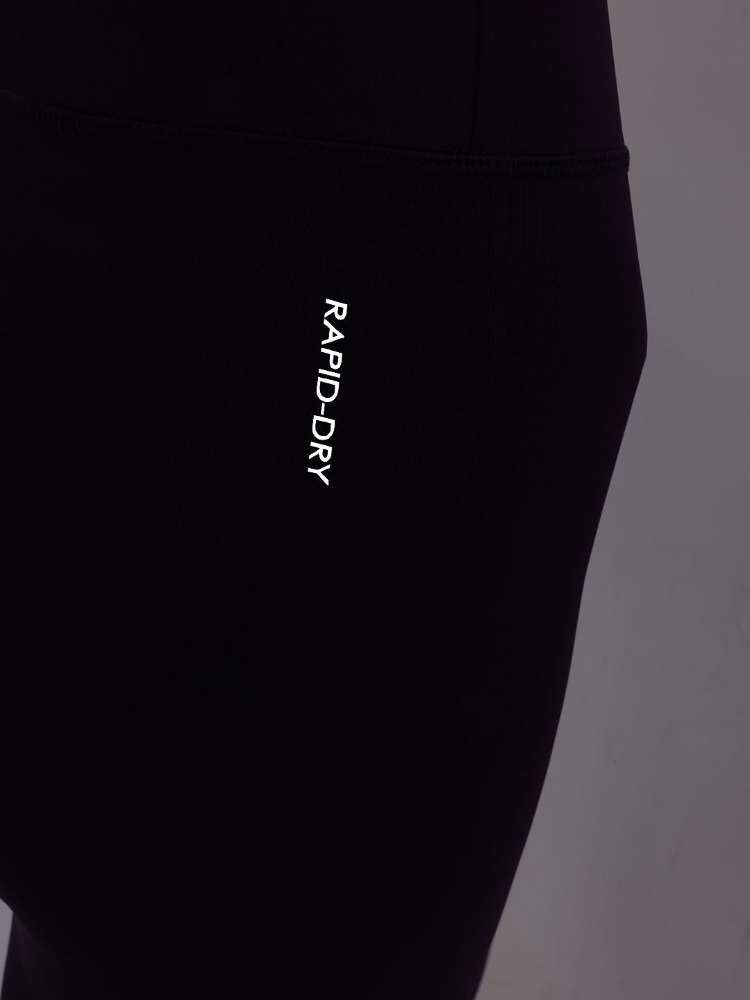 HRX by Hrithik Roshan Women Mid-Rise Striped Detail Rapid-Dry Lifestyle Tights