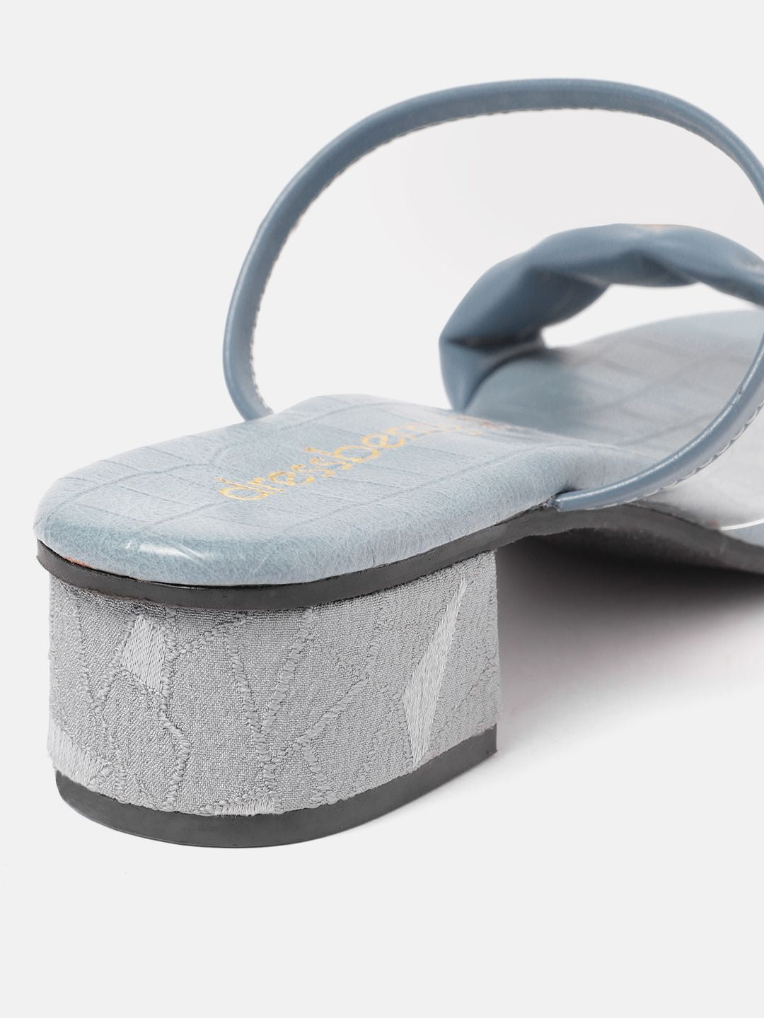 DressBerry Quilt Textured Block Sandals