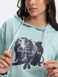 DressBerry Graphic Hooded Sweatshirt