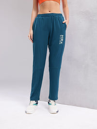 HRX by Hrithik Roshan Women Brand Logo Printed Mid-Rise Running Track Pants