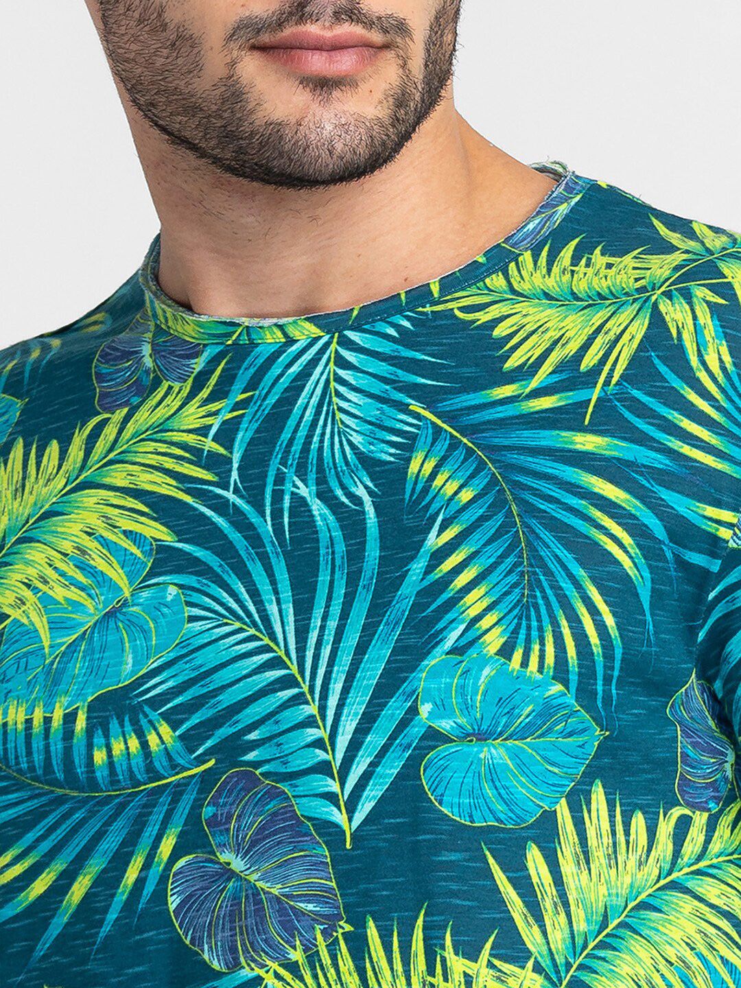 Being Human Tropical Printed Round Neck T-shirt