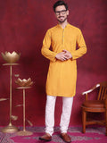 Jompers Geometric Chikankari Embroidered Kurta
