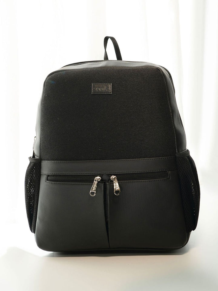 ZOUK Textured Backpack with Compression Straps Up to 16 inch