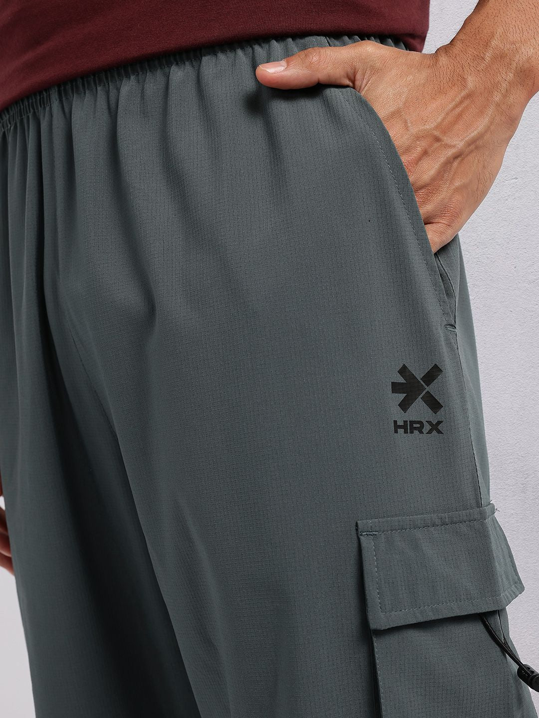 HRX by Hrithik Roshan Men Rapid-Dry Parachute Cargo Track Pants
