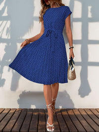 DressBerry Print Fit & Flare Dress