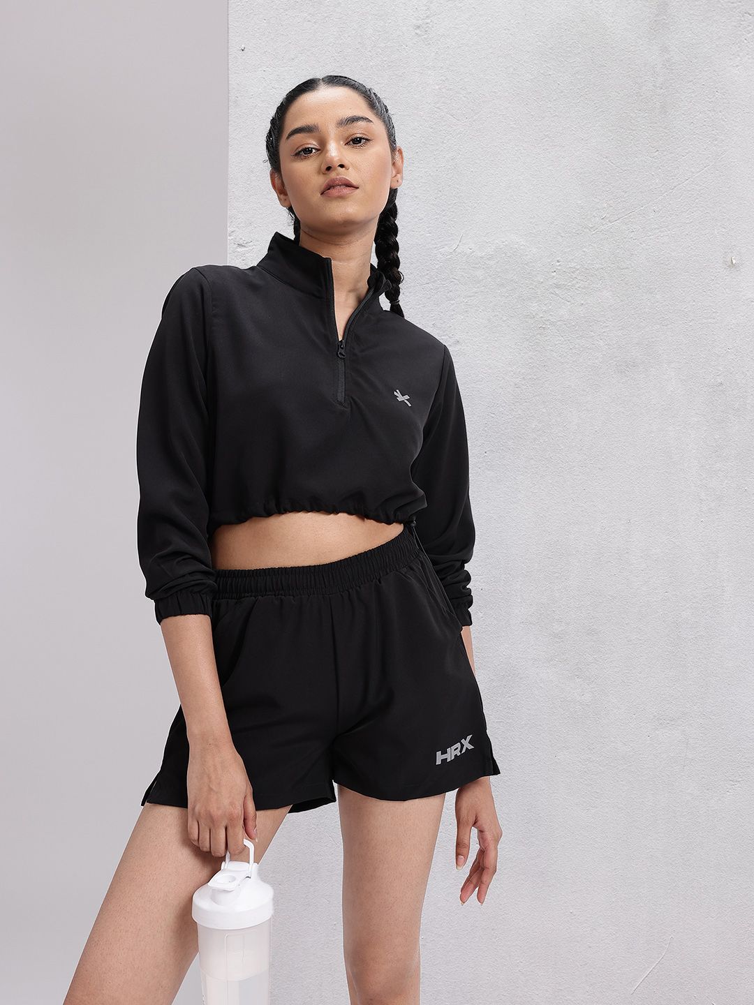 HRX by Hrithik Roshan Brand Logo Detail Rapid-Dry Running Tracksuit