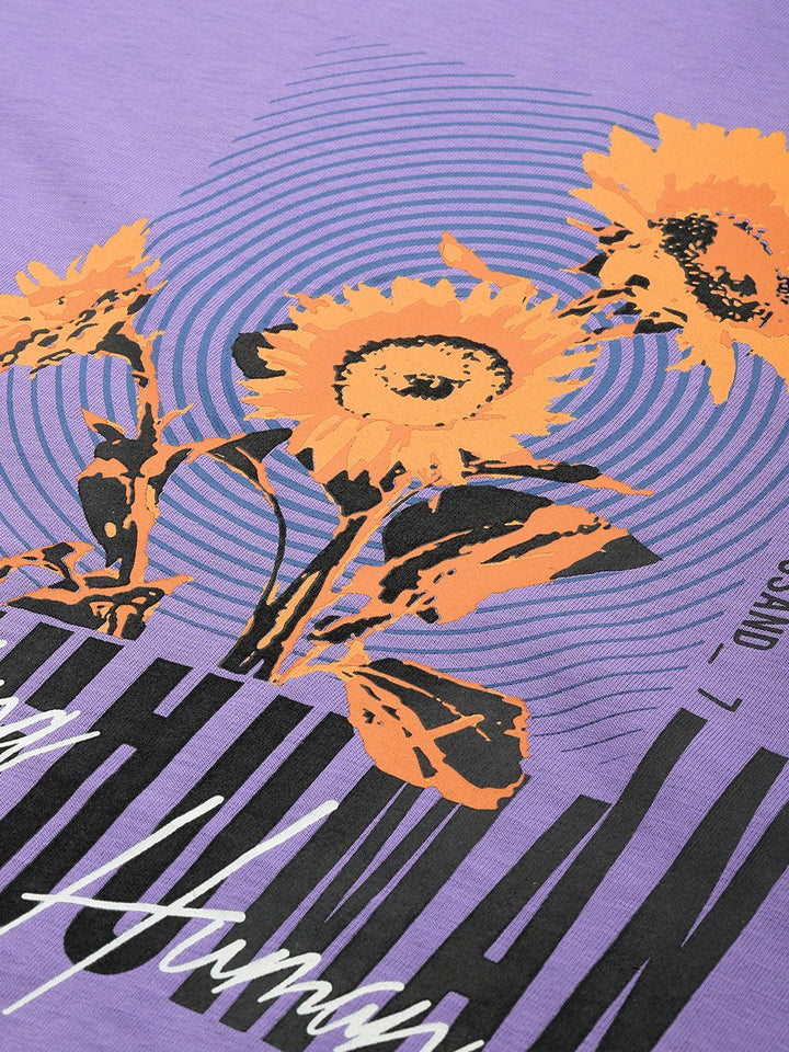 Being Human Floral Printed Pure Cotton Slim Fit T-shirt