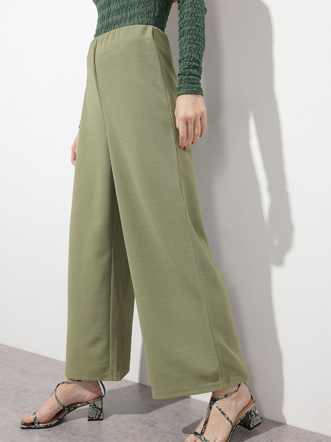DressBerry 9 To 5 Edit Groovy Wide Leg Trousers