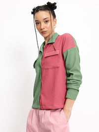 DressBerry Modern Mosaic Corduroy Shirt