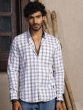 Thomas Scott Standard Slim Fit Tartan Checks Pure Cotton Casual Shirt