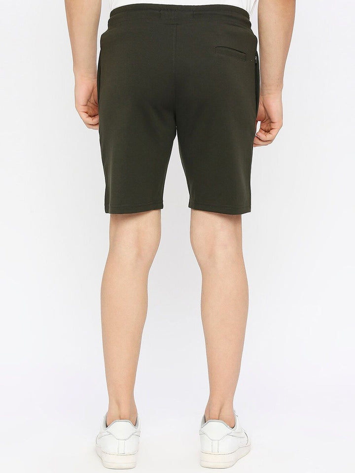 SPYKAR Men Typography Printed Mid Rise Cotton Sports Shorts