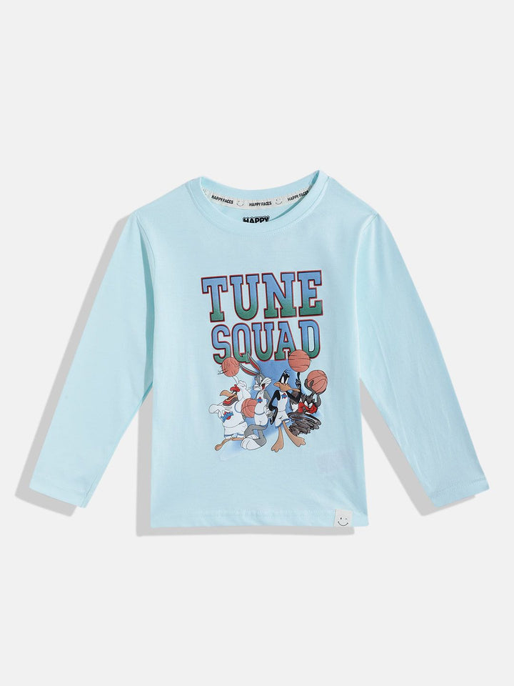 Happy Faces Boys Looney Tunes Printed Pure Cotton T-shirt