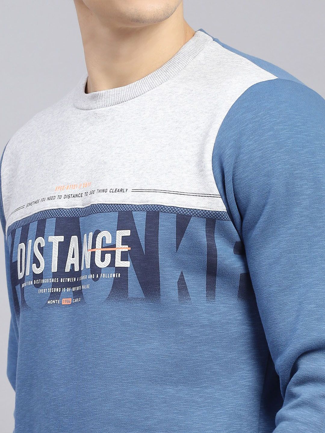 Monte Carlo Typography Printed Pullover Sweatshirt