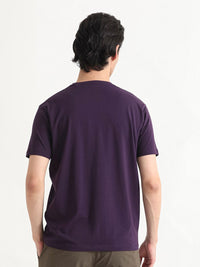RARE RABBIT Men Mant Graphic Printed Round Neck Cotton Slim Fit T-Shirt