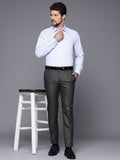 Raymond Men Textured Slim Fit Formal Trousers