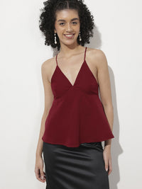 DressBerry Holiday Essentials Halter High-Tie A-Line Top