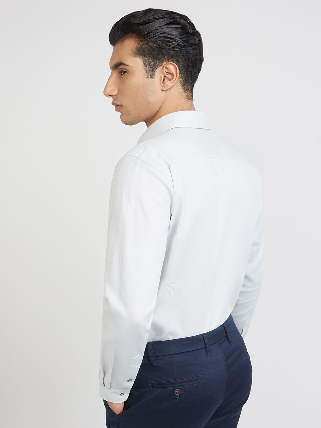 Raymond Pure Cotton Slim Fit Opaque Formal Shirt