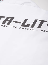 HRX by Hrithik Roshan Rapid-Dry & ANti-Microbial Finish Typography Printed Tailored Jacket