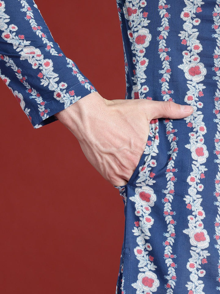 Anouk Kaarkhana Collection Pure Cotton Floral Print Kurta