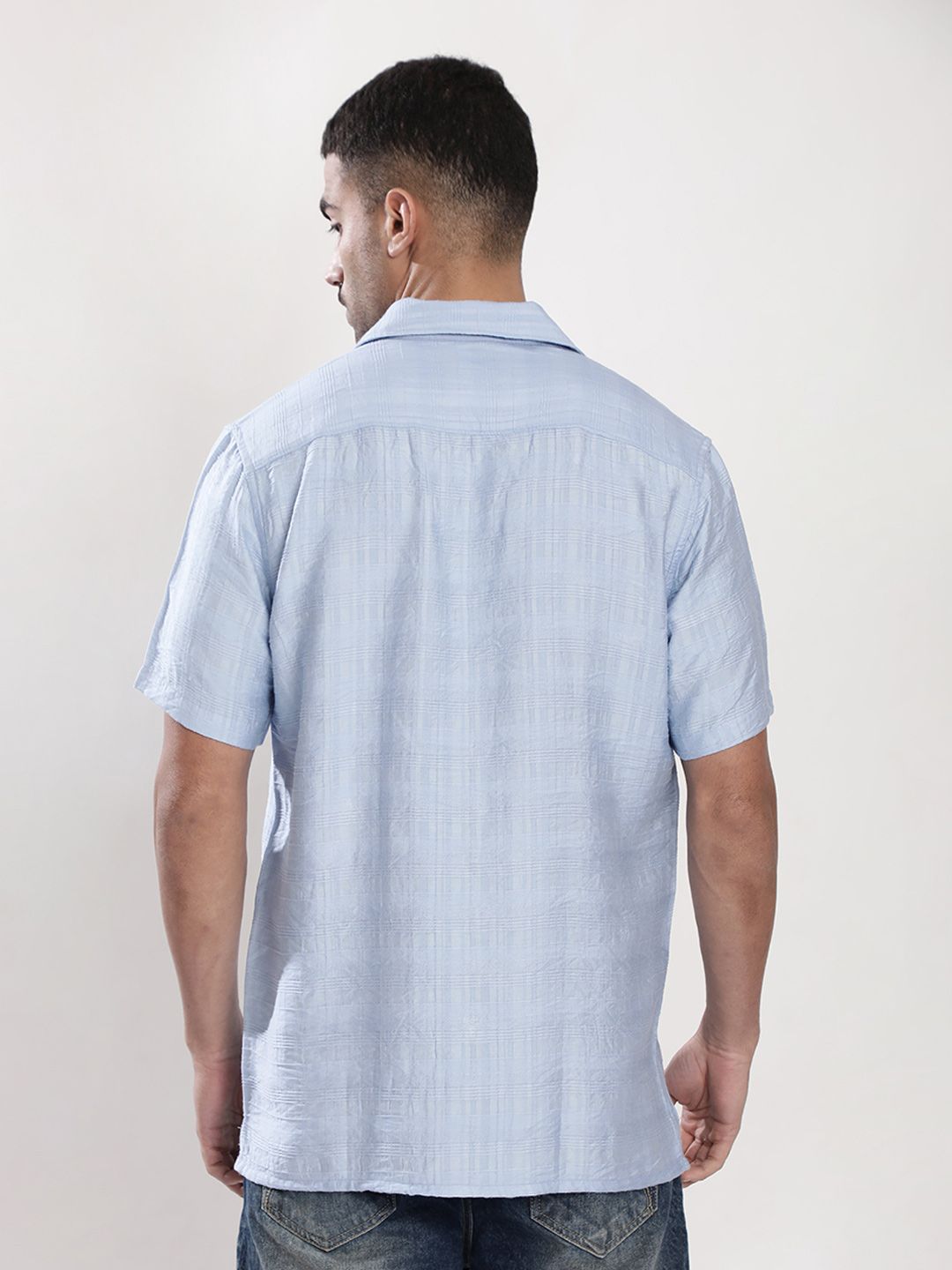 Bene Kleed Men Regular Fit Textured Casual Shirt