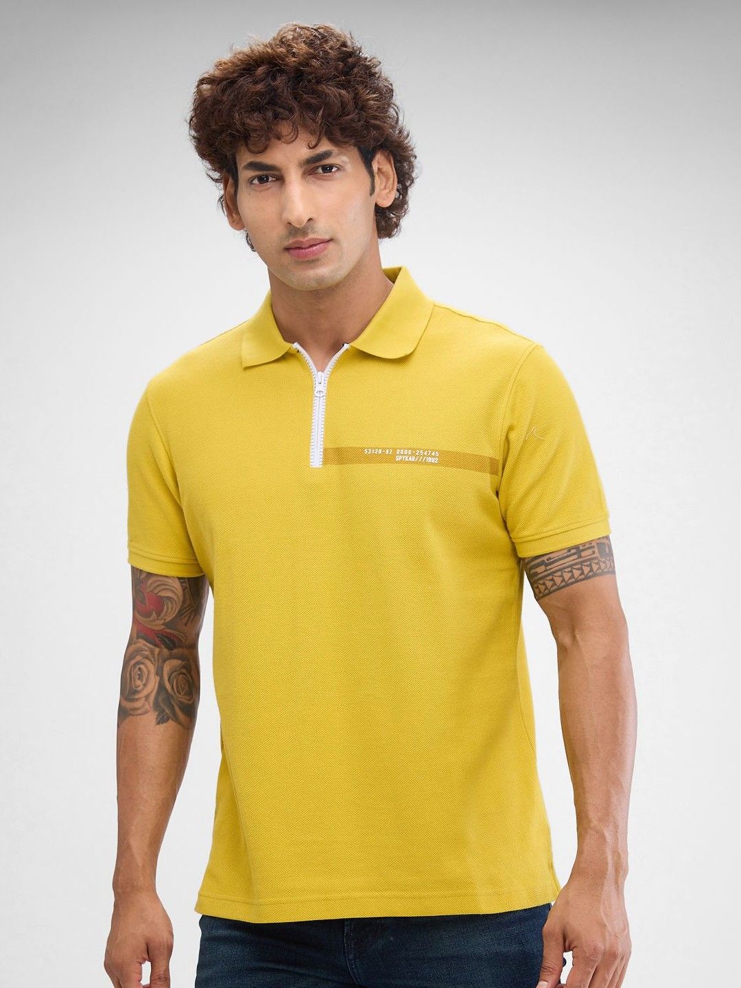 SPYKAR Men Polo Collar Solid Slim Fit T-Shirt