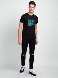 Bewakoof Men Black Printed T-shirt