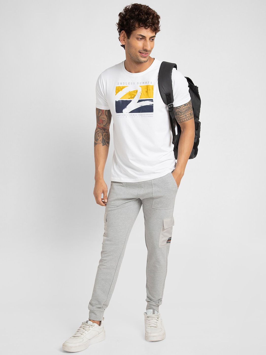 SPYKAR Men Slim-Fit Cotton Joggers