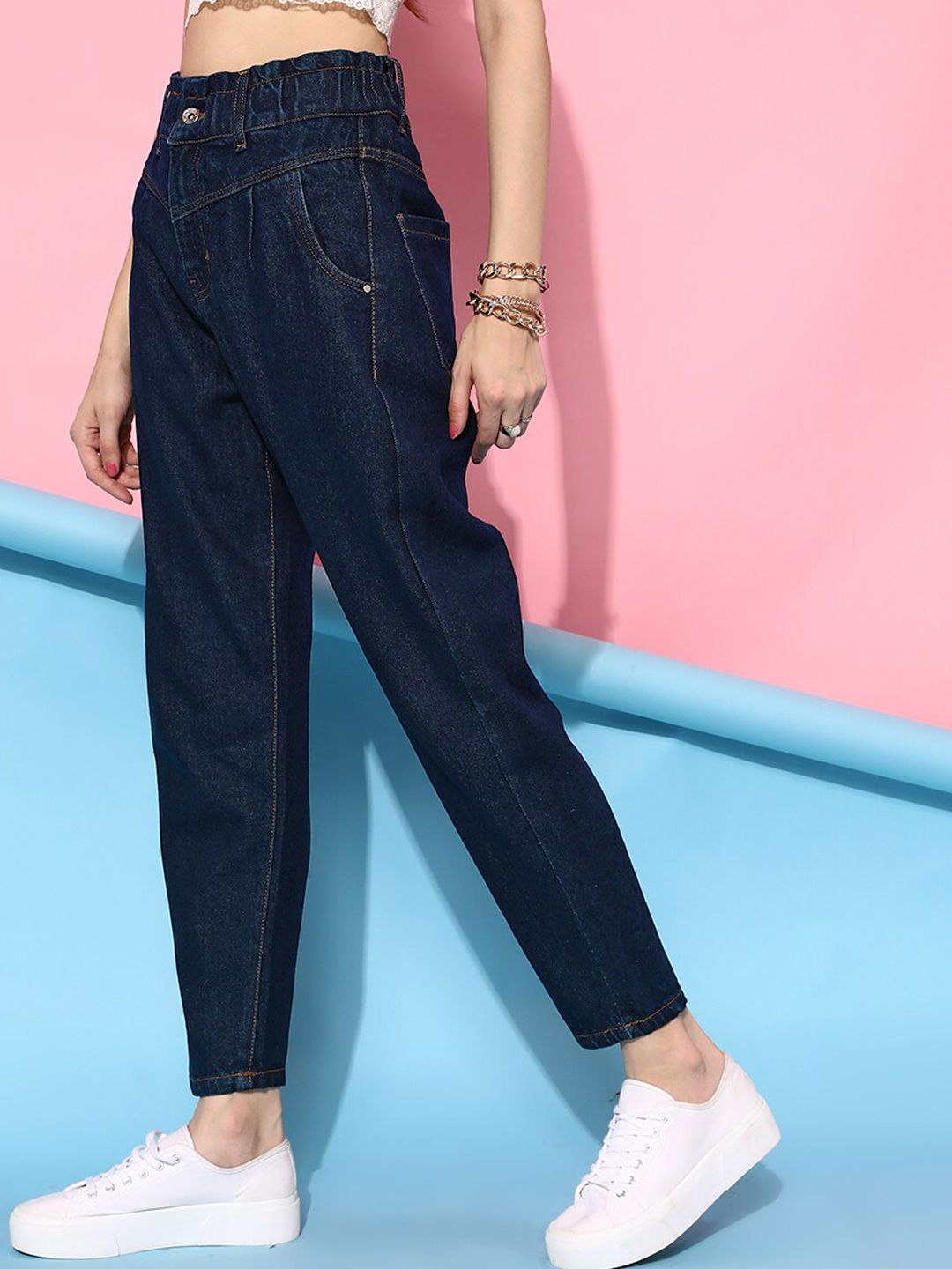 STREET 9 Women Blue Urban High-Rise Jeans