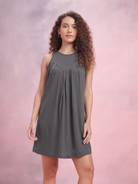 DressBerry Pleated A-Line Dress