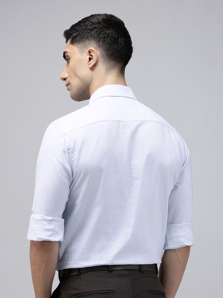 Park Avenue Slim Fit Self Checked Pure Cotton Formal Shirt