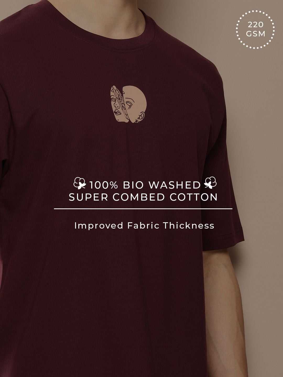 Difference of Opinion Men Graphic Printed Oversized T-shirt