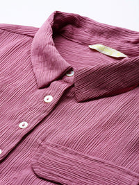 DressBerry Wrinkled Effect Casual Shirt